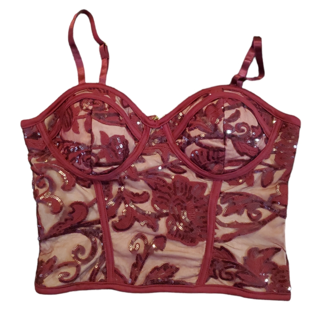Entry Sequin Corset style Top - Picture 6 of 8